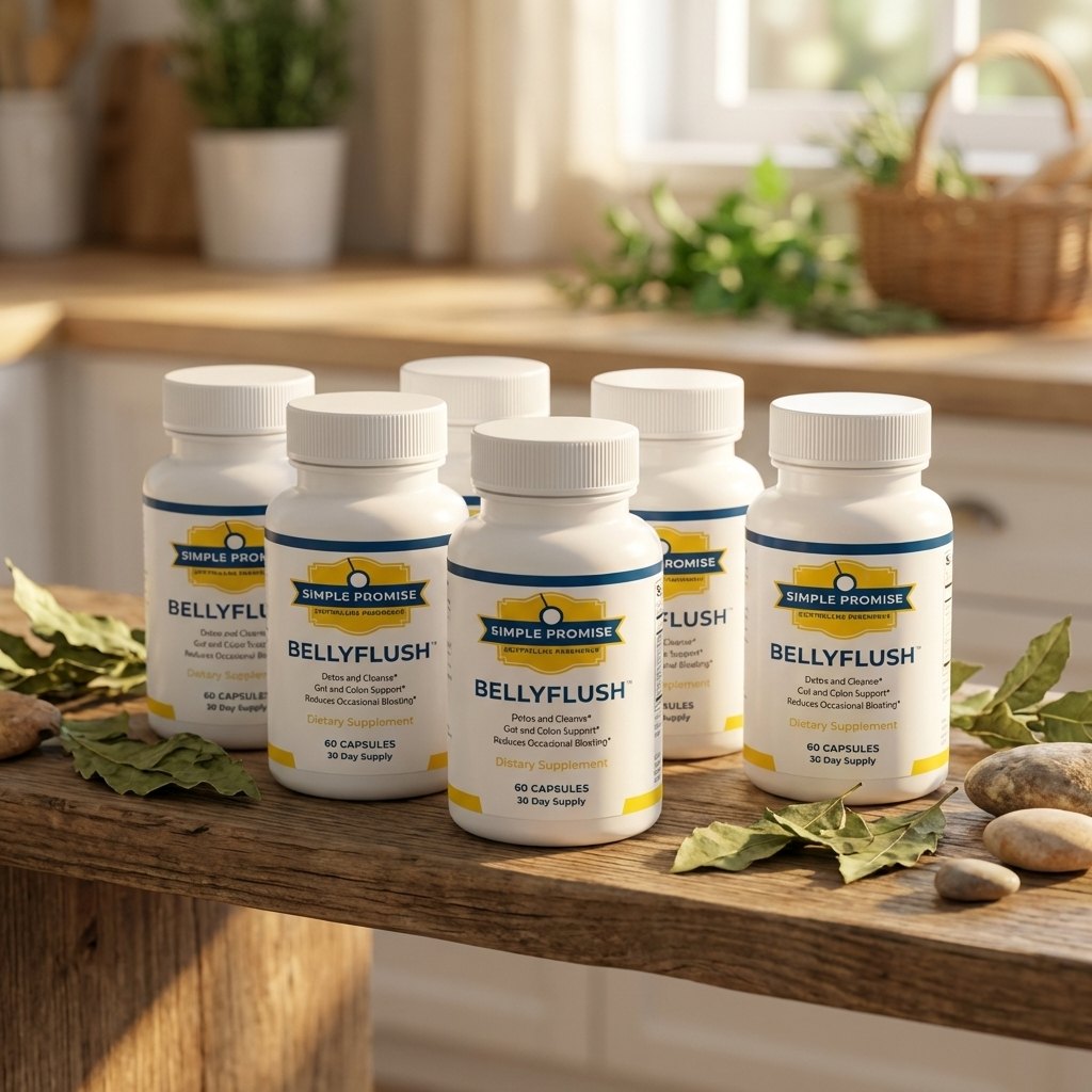 BellyFlush digestive supplement, six bottles bundle
